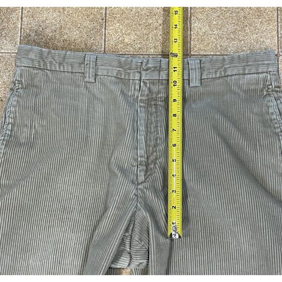 LL Bean Capri Corduroy Women’s Pants Waist 35” Inseam 21.5” High Rise Beige - Picture 4 of 13